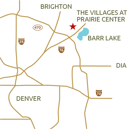 Villages at Prairie Center located near Denver and DIA